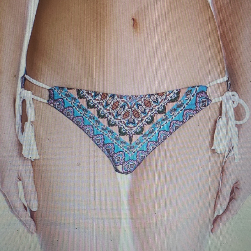 Jessica Simpson Versailles Side Tie Bikini Bottom